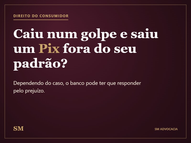Foto Golpe do Pix: quando o banco responde